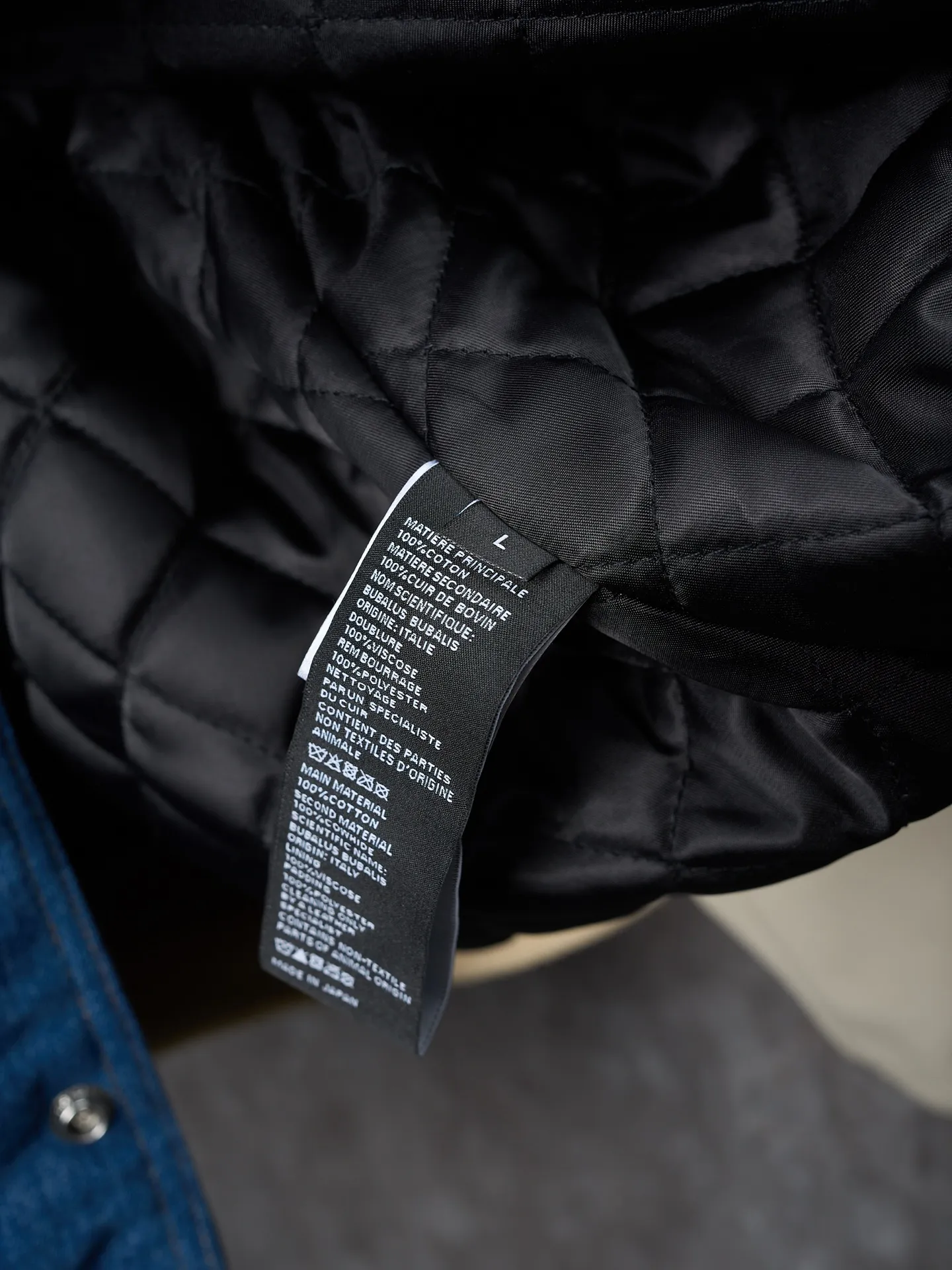 [Real auction] Celine/Celine Arc de Triomphe washed denim patchwork baseball jacket [In Stock] S M L XL